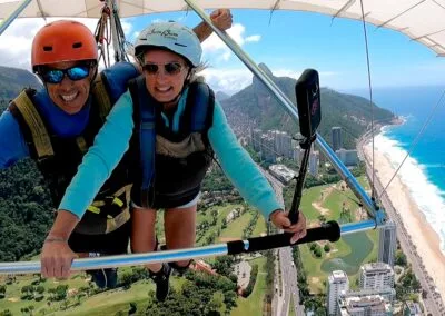 Vista da rampa de decolagem de asa delta na Pedra Bonita