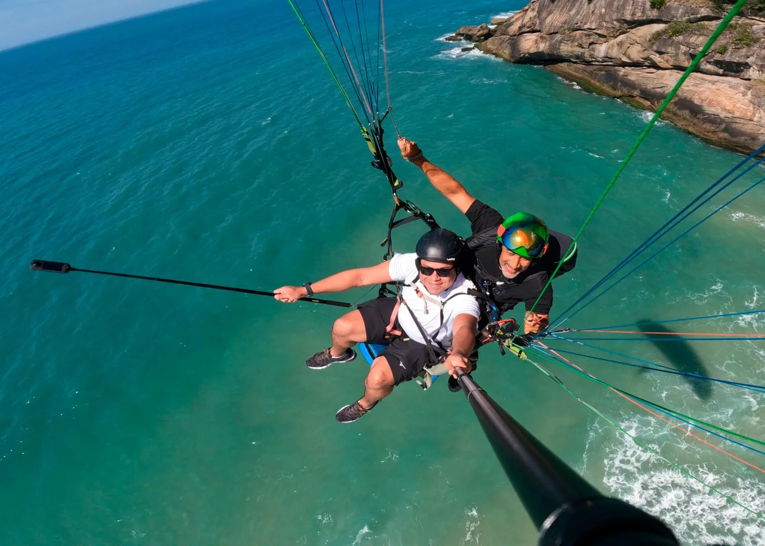 Voo duplo de parapente no Rio de Janeiro