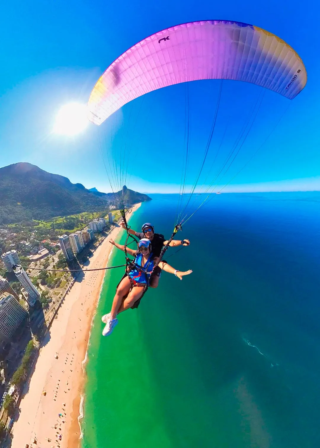 Voo duplo de parapente no Rio de Janeiro