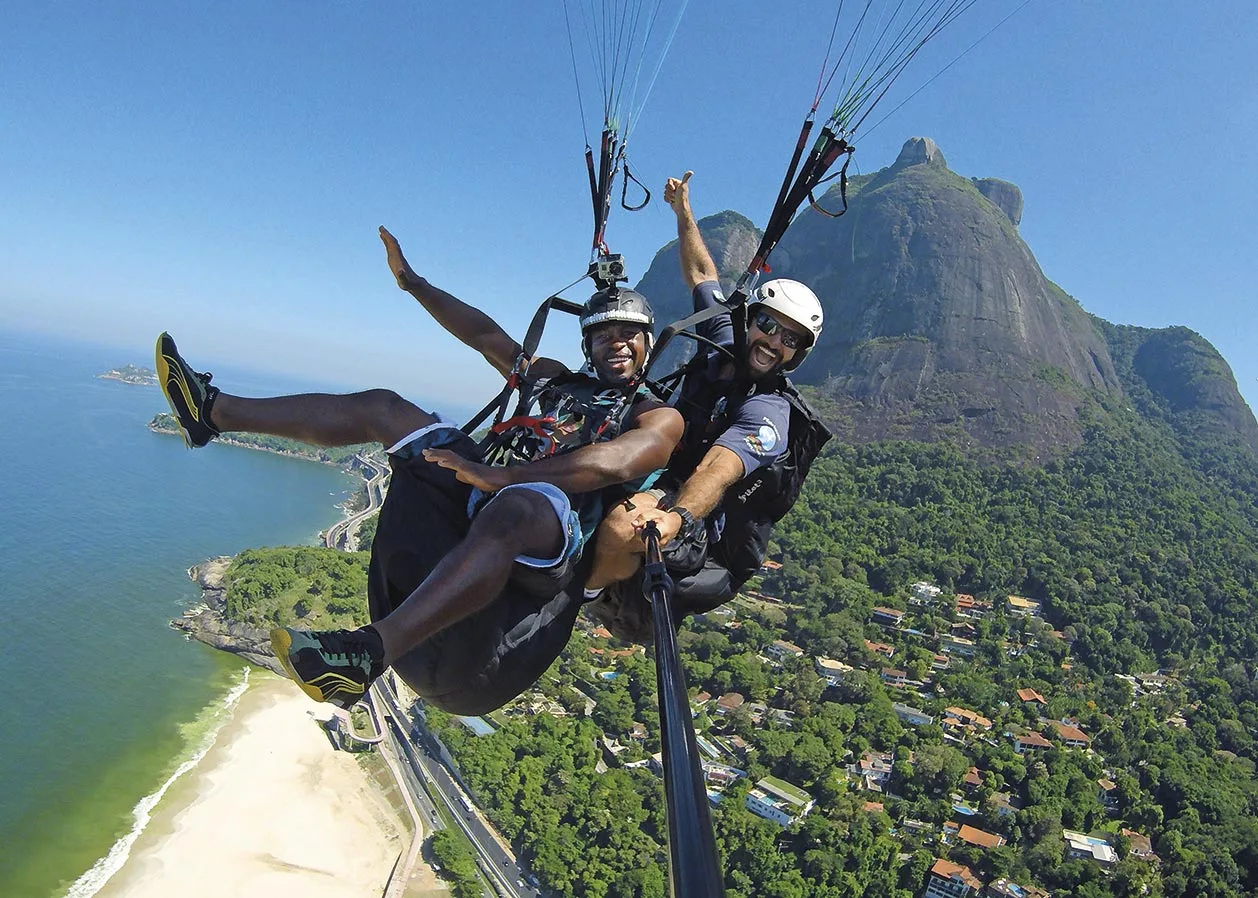 Voo duplo de parapente no Rio de Janeiro