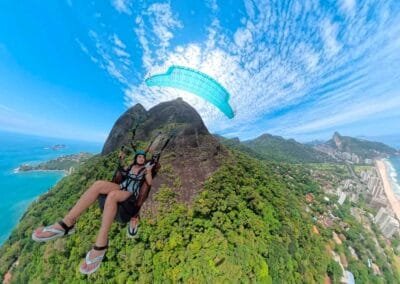 Voo duplo de parapente no Rio de Janeiro
