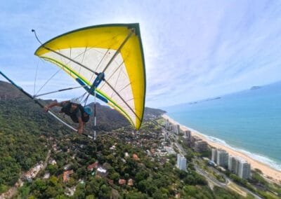 Voo duplo de asa delta no Rio de Janeiro